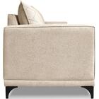 Sofa Nori 3 Lugares Pes De Ferro 200cm Linho Boucle Ezz