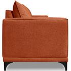 Sofa Nori 3 Lugares Pes De Ferro 220cm Linho Boucle Ezz