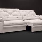 Sofá Oasis 1,90m Assento Retrátil E Reclinável Velosuede Arei