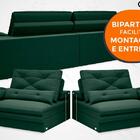 Sofá Oasis 1,90m Assento Retrátil E Reclinável Velosuede Verd