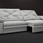 Sofá Oasis 2,10m Assento Retrátil E Reclinável Velosuede Graf