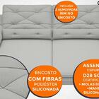 Sofá Oasis 2,10m Assento Retrátil E Reclinável Velosuede Graf