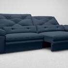 Sofá Oasis 2,10m Assento Retrátil E Reclinável Velosuede Petr