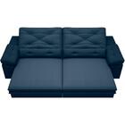 Sofá Oasis 2,10m Assento Retrátil E Reclinável Velosuede Petr