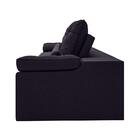 Sofá Oasis 2,10m Assento Retrátil E Reclinável Velosuede Pret