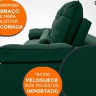 Sofá Oasis 2,10m Assento Retrátil E Reclinável Velosuede Verd