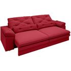 Sofá Oasis 2,10m Assento Retrátil E Reclinável Velosuede Verm