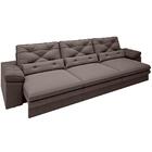 Sofá Oasis 2,90m Assento Retrátil E Reclinável Velosuede Choc