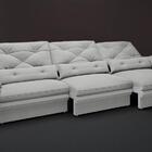 Sofá Oasis 2,90m Assento Retrátil E Reclinável Velosuede Graf