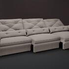 Sofá Oasis 2,90m Assento Retrátil E Reclinável Velosuede Marr