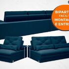 Sofá Oasis 2,90m Assento Retrátil E Reclinável Velosuede Petr