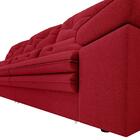 Sofá Oasis 2,90m Assento Retrátil E Reclinável Velosuede Verm