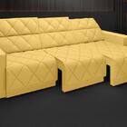 Sofá Olimpo 2,05m Assento Retrátil E Reclinável Velosuede Can