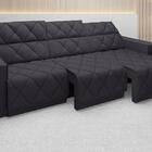 Sofá Olimpo 2,05m Assento Retrátil E Reclinável Velosuede Pre