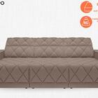 Sofá Olimpo 2,30m Assento Retrátil E Reclinável Velosuede Mar