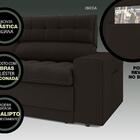 Sofá Omega 2,00m Assento Retrátil E Reclinável Velosuede Choc