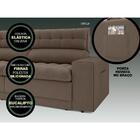 Sofá Omega 2,00m Assento Retrátil E Reclinável Velosuede Marr