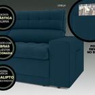 Sofá Omega 2,00m Assento Retrátil E Reclinável Velosuede Roya