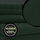 Sofá Omega 2,00m Assento Retrátil E Reclinável Velosuede Verd