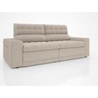 Sofá Omega 2,30m Assento Retrátil E Reclinável Velosuede Arei