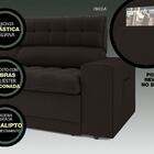 Sofá Omega 2,30m Assento Retrátil E Reclinável Velosuede Choc