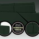 Sofá Omega 2,30m Assento Retrátil E Reclinável Velosuede Verd