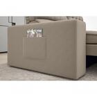 Sofá Omega 2,50m Assento Retrátil E Reclinável Velosuede Capu