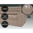 Sofá Omega 2,50m Assento Retrátil E Reclinável Velosuede Capu
