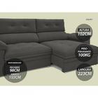 Sofá Omega 2,50m Assento Retrátil E Reclinável Velosuede Graf