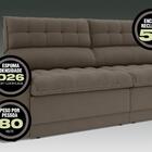 Sofá Omega 2,50m Assento Retrátil E Reclinável Velosuede Marr