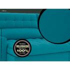Sofá Omega 2,50m Assento Retrátil E Reclinável Velosuede Turq