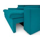 Sofá Omega 2,50m Assento Retrátil E Reclinável Velosuede Turq