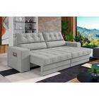 Sofá Omega Plus 2,00m Retrátil/reclinável Suede Areia - Xflex