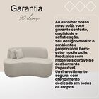 Sofá Ondulado Orgânico Pequeno 2 Lugares Sala Bouclé Bouclé O