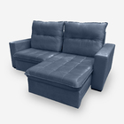 Sofá Onix 2 Lugares 1,70 Metros Veludo - 24 Marinho