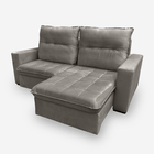 Sofá Onix 2 Lugares 1,90 Metros Veludo - 03 Capuccino