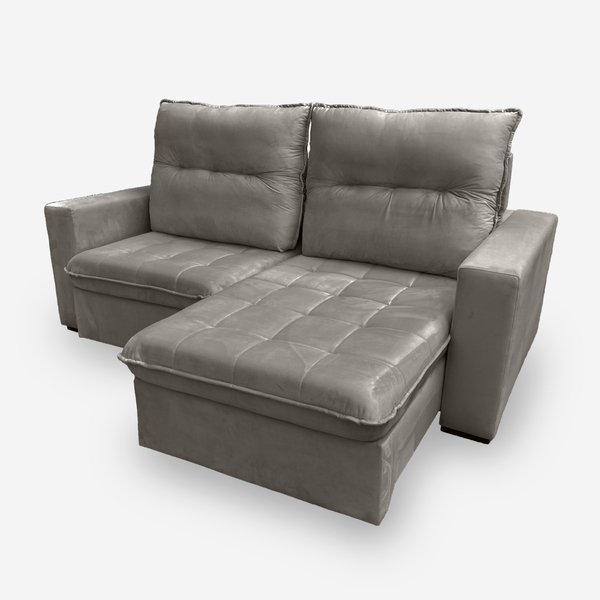 Sofá Onix 2 Lugares 1,90 Metros Veludo - 03 Capuccino