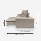 Sofá Onix 4 Lugares 2,30 Metros Veludo - 02 Bege