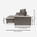 Sofá Onix 5 Lugares 2,70 Metros Veludo - 03 Capuccino