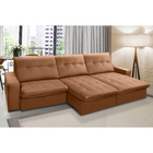 Sofá Onix 6 Lugares 2,90 Metros Veludo - 20 Terracota