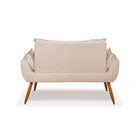 Sofá Opala Namoradeira Para Sala – Balaqui Decor Bege