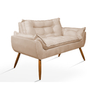 Sofá Opala Namoradeira Para Sala – Balaqui Decor Bege