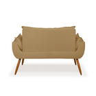 Sofá Opala Namoradeira Para Sala – Balaqui Decor Capuccino