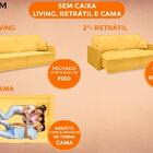 Sofá Opium 1,80m Sem Caixa, Retrátil E Reclinável Velosuede C