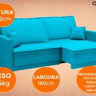 Sofá Opium 1,80m Sem Caixa, Retrátil E Reclinável Velosuede T