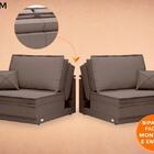 Sofá Opium 2,00m Sem Caixa, Retrátil E Reclinável Velosuede M