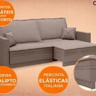 Sofá Opium 2,00m Sem Caixa, Retrátil E Reclinável Velosuede M