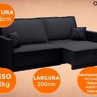 Sofá Opium 2,00m Sem Caixa, Retrátil E Reclinável Velosuede P