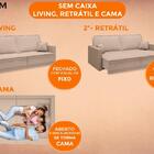 Sofá Opium 2,40m Sem Caixa, Retrátil E Reclinável Velosuede C