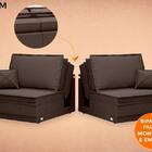 Sofá Opium 2,40m Sem Caixa, Retrátil E Reclinável Velosuede C